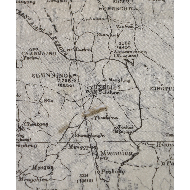 Map, Escape, Silk, MI 9, LOWER BURMA AND SIAM