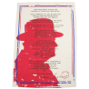 Torchon beige, Discours Churchill, 50 x 70 cm