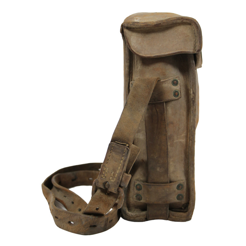 Téléphone de campagne EE-8-A, Signal Corps, avec sacoche en cuir