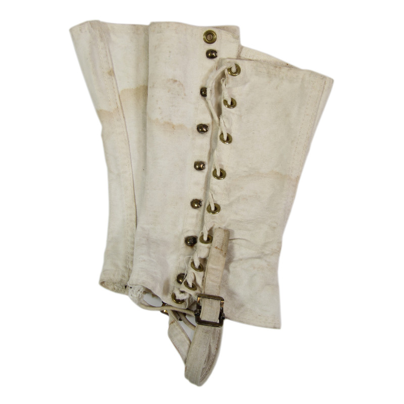 Guêtres en toile, blanches, MP