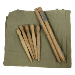Demi-toile de tente, 2e type, US Army, FRASER PRODUCTS COMPANY 1944
