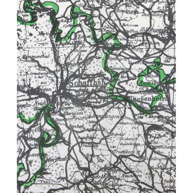 Carte d'évasion en soie, MI 9, Allemagne, 1940