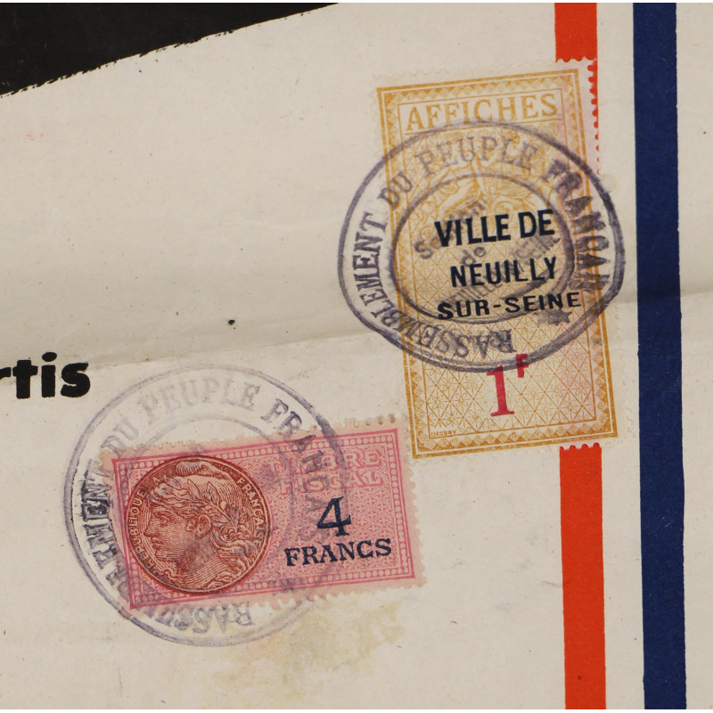 Affiche, ALERTE... Le Général De Gaulle nous appelle, RPF, 1947