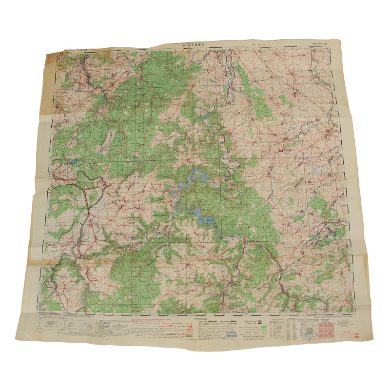 Map, Allied, SCHLEIDEN, Germany, 1945