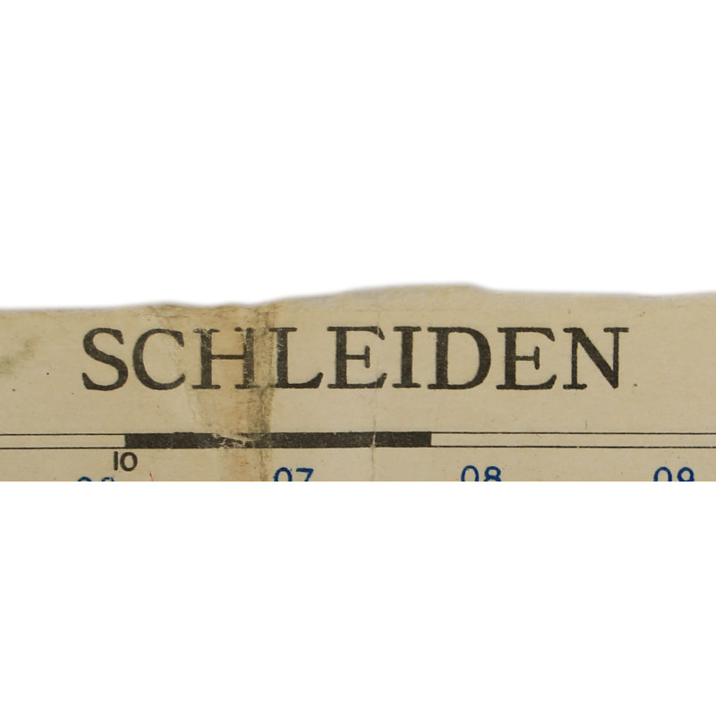 Carte alliée, SCHLEIDEN, Allemagne, 1945