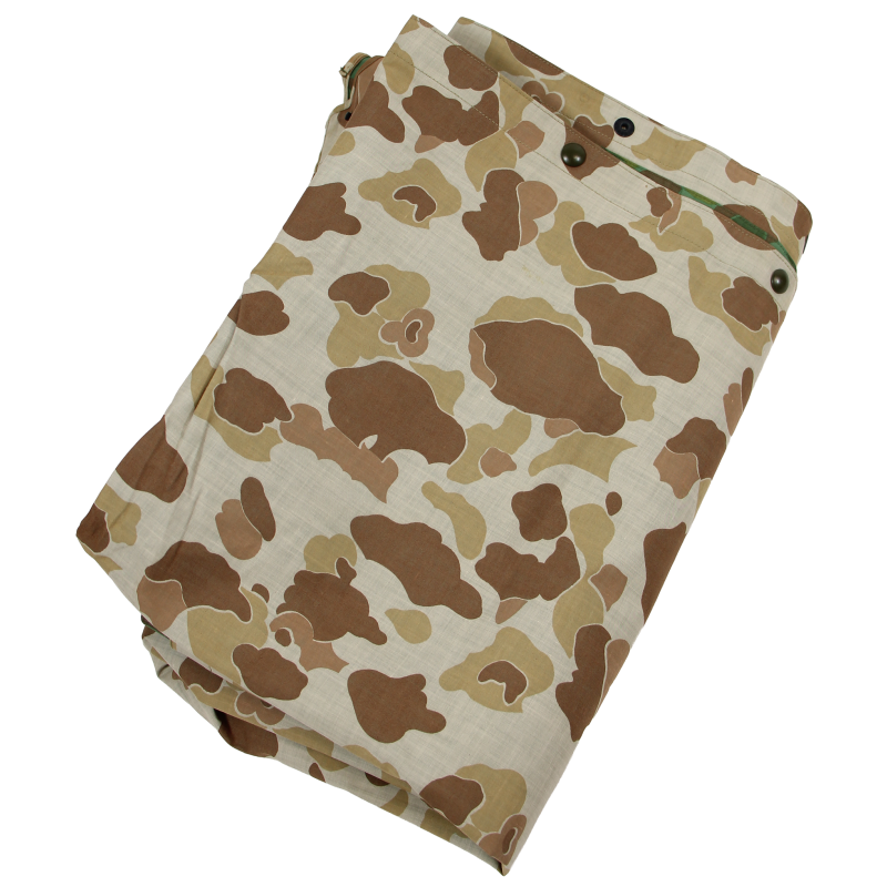 Poncho camouflé réversible, US Navy, The Sunlite Mfg. Company, 1945, NOS