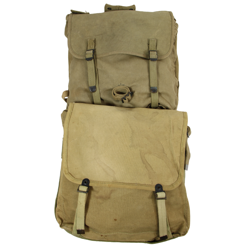 Haversack Boyt 1942 & Knapsack Depot 1er type (riveté), USMC, 1942-1943