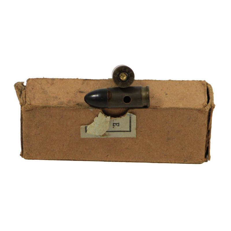 Boîte de cartouches allemandes, 9 mm, Normandie, 1942