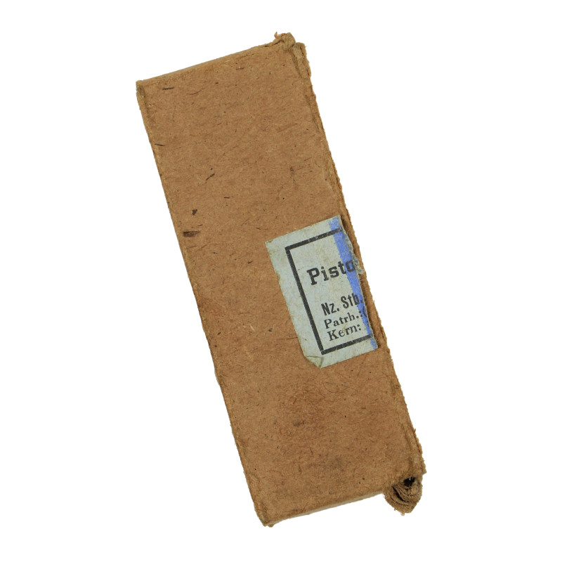 Boîte de cartouches allemandes, 9 mm, Normandie, 1942
