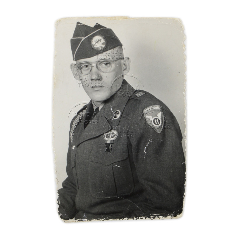 Photographie, portrait, parachutiste, 11th Airborne Division