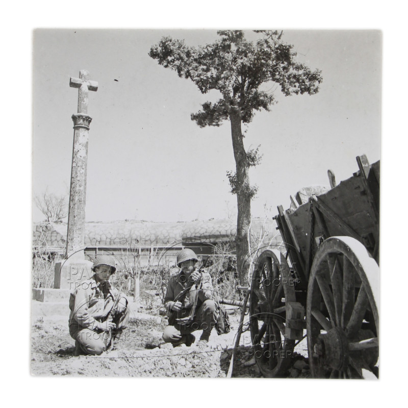 Photo, Azeville, 4th Infantry Division, Juin 1944