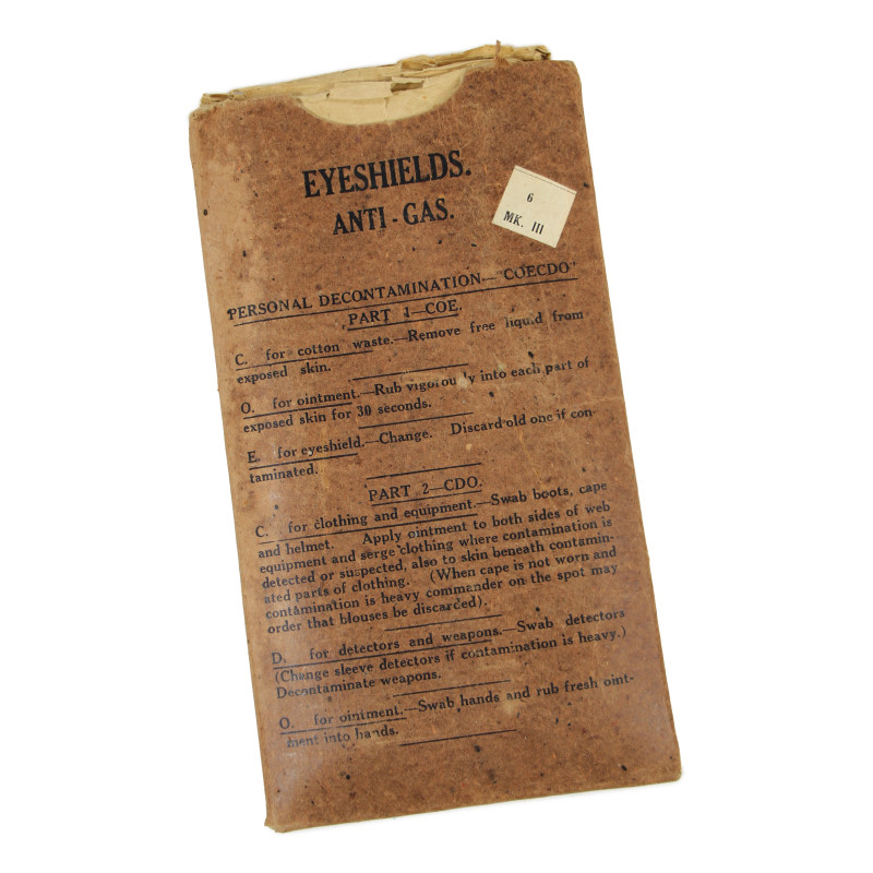Eyeshields, Anti-Gas, Mk III, British, 1943