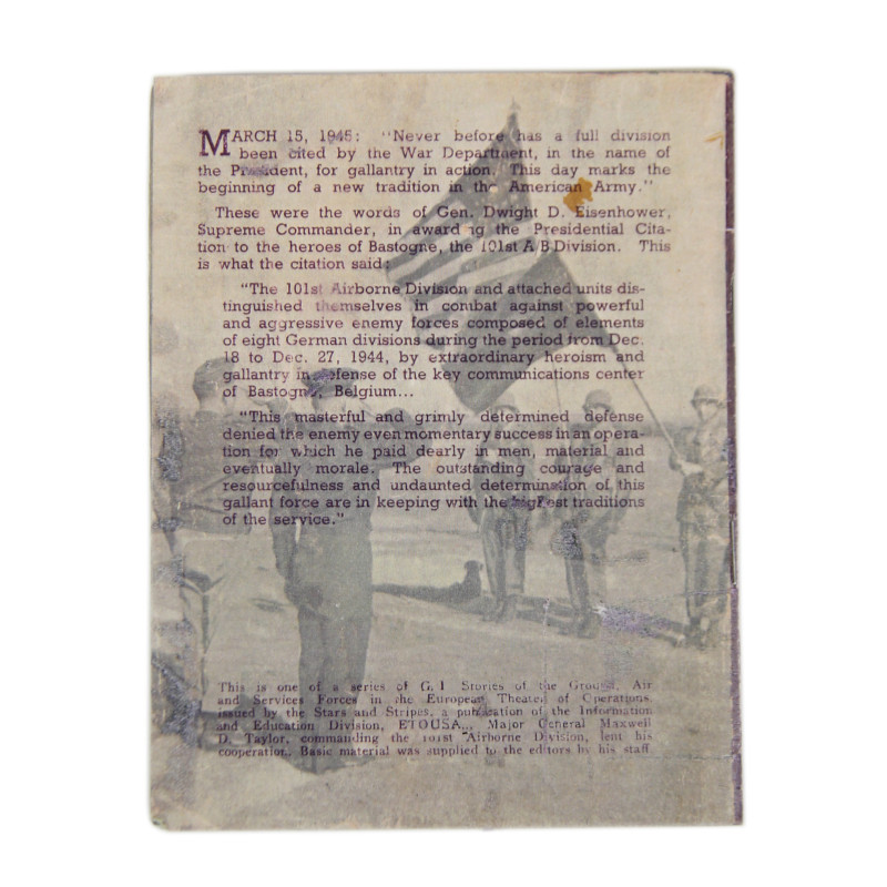 Photograph, 1st Lt. Emzy Gaydon, 502nd PIR, 101st Airborne Division, Holland, 1944