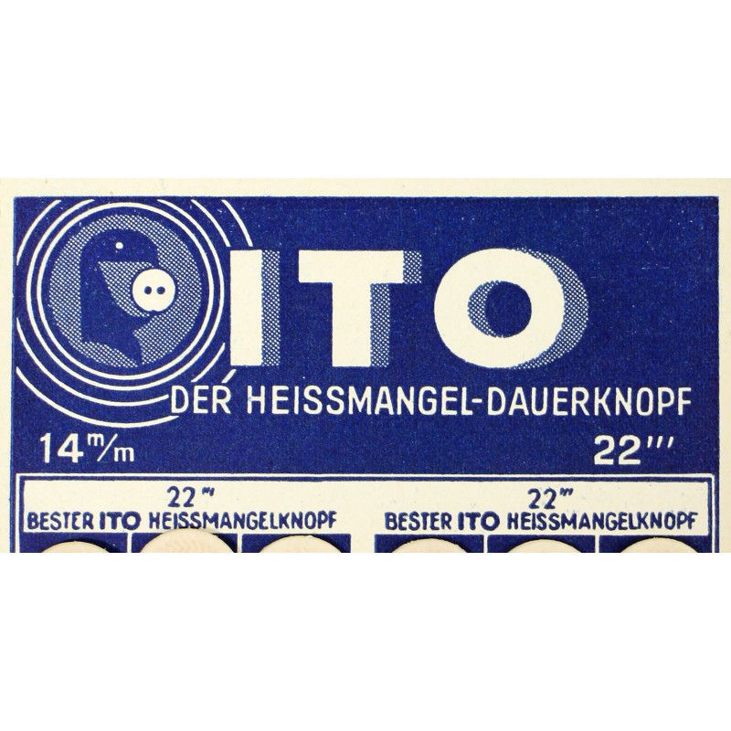 Planche de boutons, allemand, 14 mm, ITO, PRIMA
