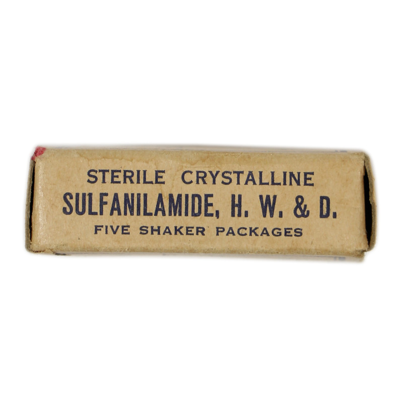 Box of 5 packets, Sulfanilamide powder, Hynson, Westcott & Dunning, Inc.