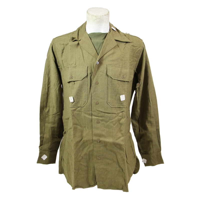 Chemise moutarde, Special, 15 x 34, 1942, Raritan Shirt Co., état neuf