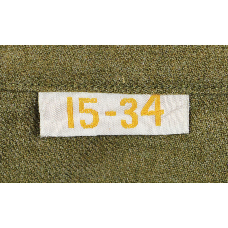 Chemise moutarde, Special, 15 x 34, 1942, Raritan Shirt Co., état neuf