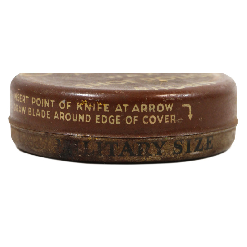 Boîte de cirage, Griffin, A-B-C Wax Shoe Polish, Brown, vide