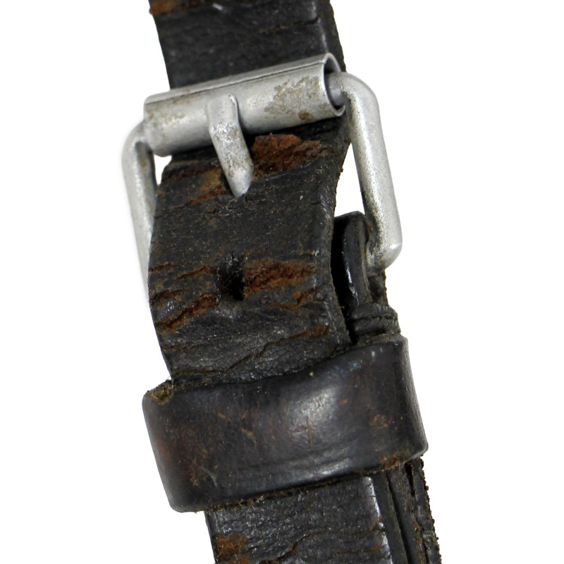 Sangle en cuir et bouchon, pour gourde allemande, HJB 39