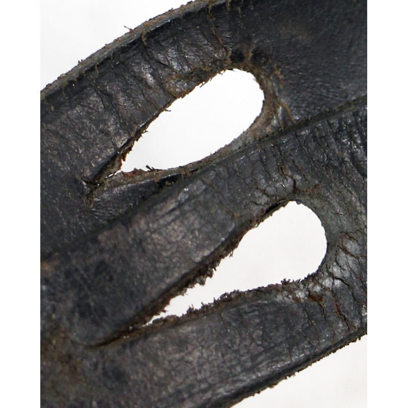 Sangle en cuir et bouchon, pour gourde allemande, HJB 39
