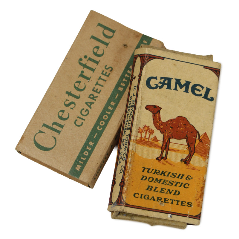 Paquets de cigarettes de ration K, vides