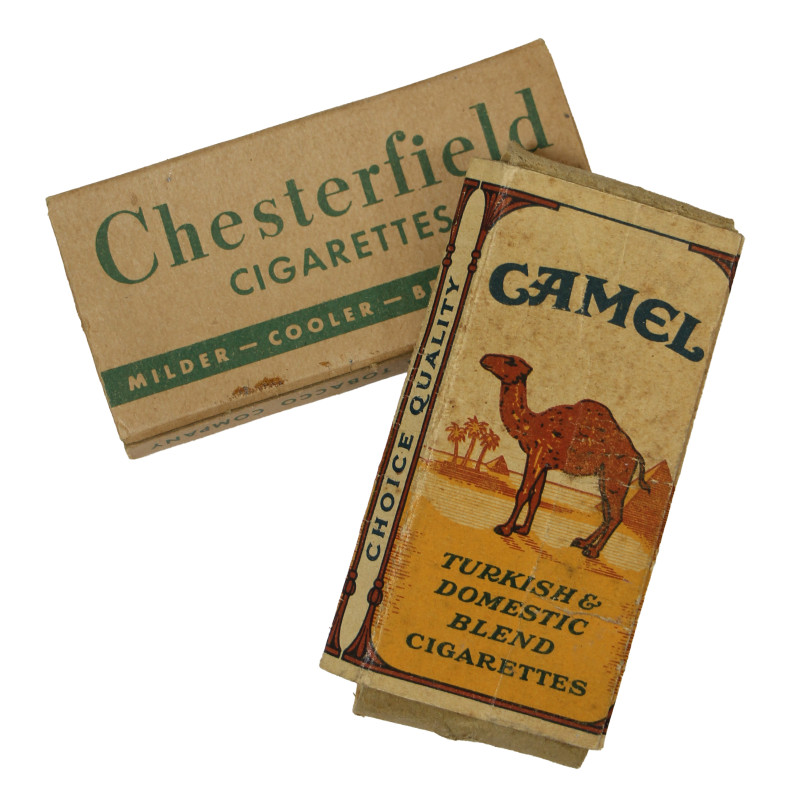 Paquets de cigarettes de ration K, vides