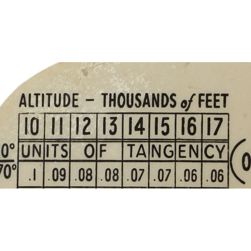 Gabarit pour carte, 15th USAAF, 1944, MTO