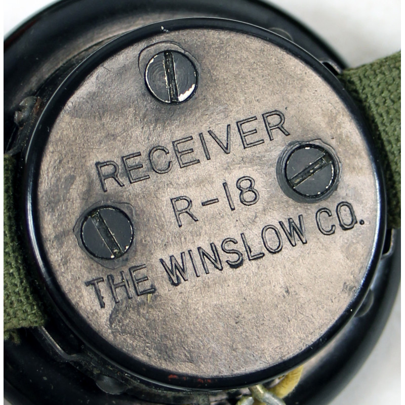 Ecouteur, R-18, pour Telegraph Set TG-5, US Army Signal Corps, THE WINSLOW CO.