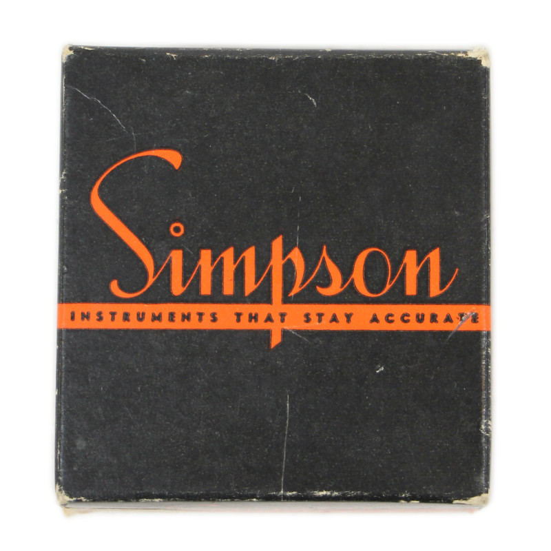Ammeter, Simpson Electric Co., USAAF, in Box