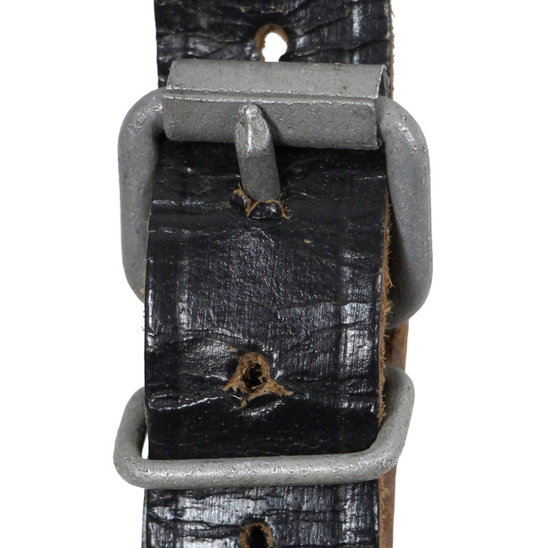Sangle en cuir et bouchon, pour gourde allemande, DMN 39