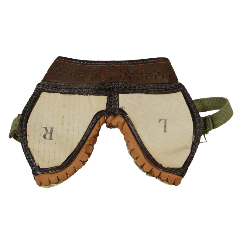 Goggles, M-1943, Type III, Green Lenses, with Kraft, 1943