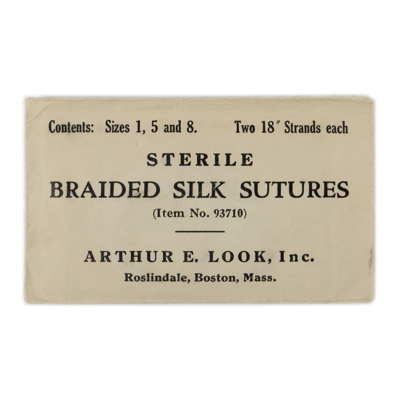 Fils de sutures cutanée, Medical Department, ARTHUR E. LOOK, Inc.