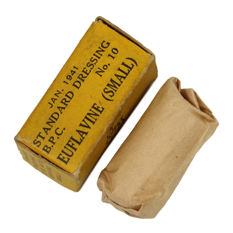 Pansement britannique, Standard Dressing Euflavine Small, No. 10, 1941