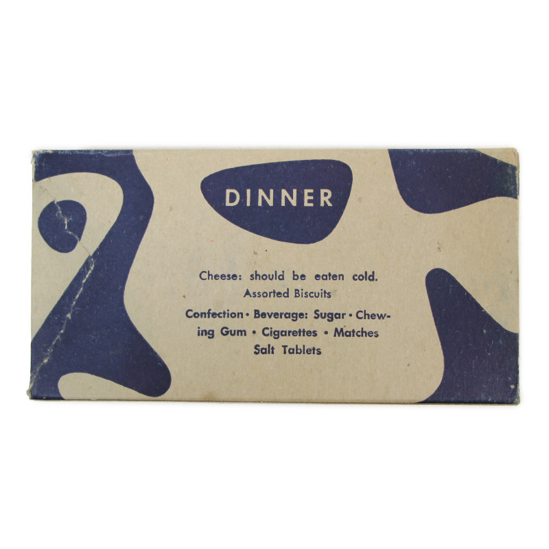 Ration, Type K, Dinner, Full, 1944, Mint