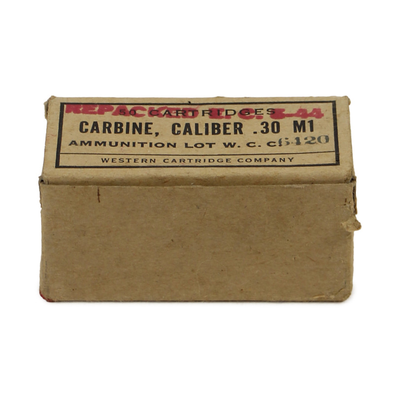 Boîte de cartouches, calibre .30 M1, WESTERN CARTRIDGE COMPANY, 1944