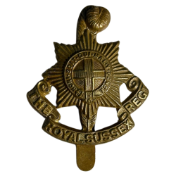 Cap Badge, The Royal Sussex Regiment, Dunkerque, Arnhem