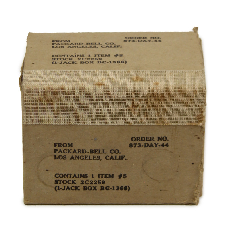Boîtier de communication, BC-1366, USAAF, PACKARD-BELL CO. 1944, dans sa boîte