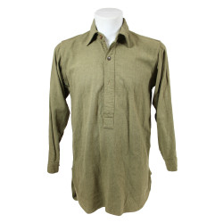 Chemise en flanelle britannique, troupe, 2e type, 1944, taille 4