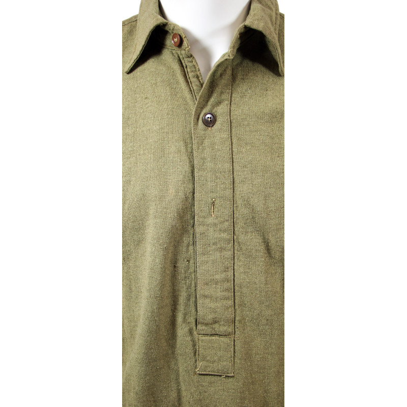 Chemise en flanelle britannique, troupe, 2e type, 1944, taille 4