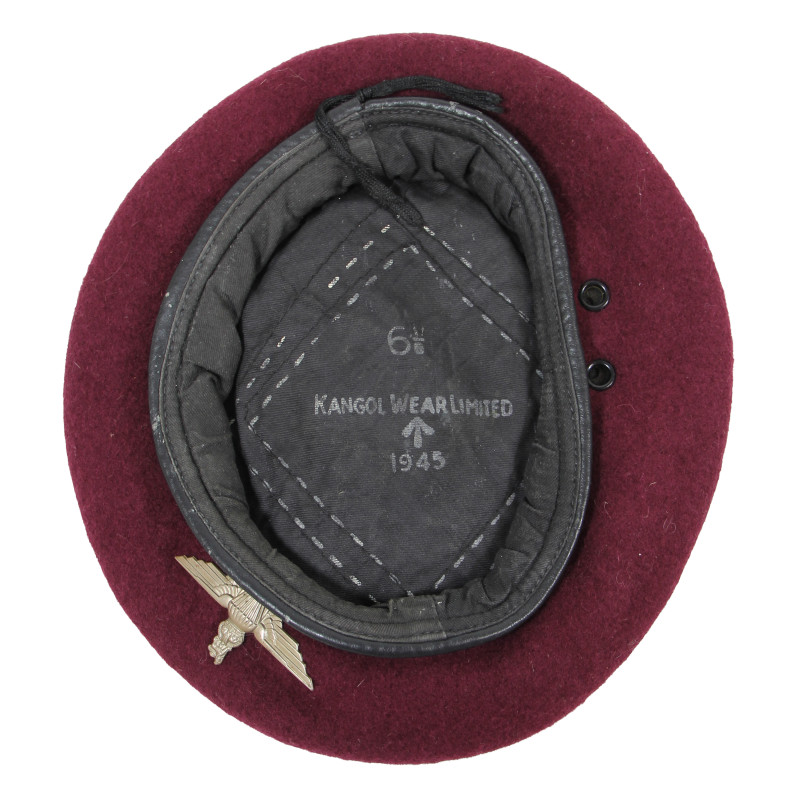 Béret amarante de parachutiste, KANGOL WEAR LIMITED 1945