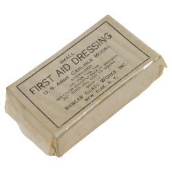 First-aid dressing, Small, Carlisle Model, MERCER GLASS WORKS Inc.