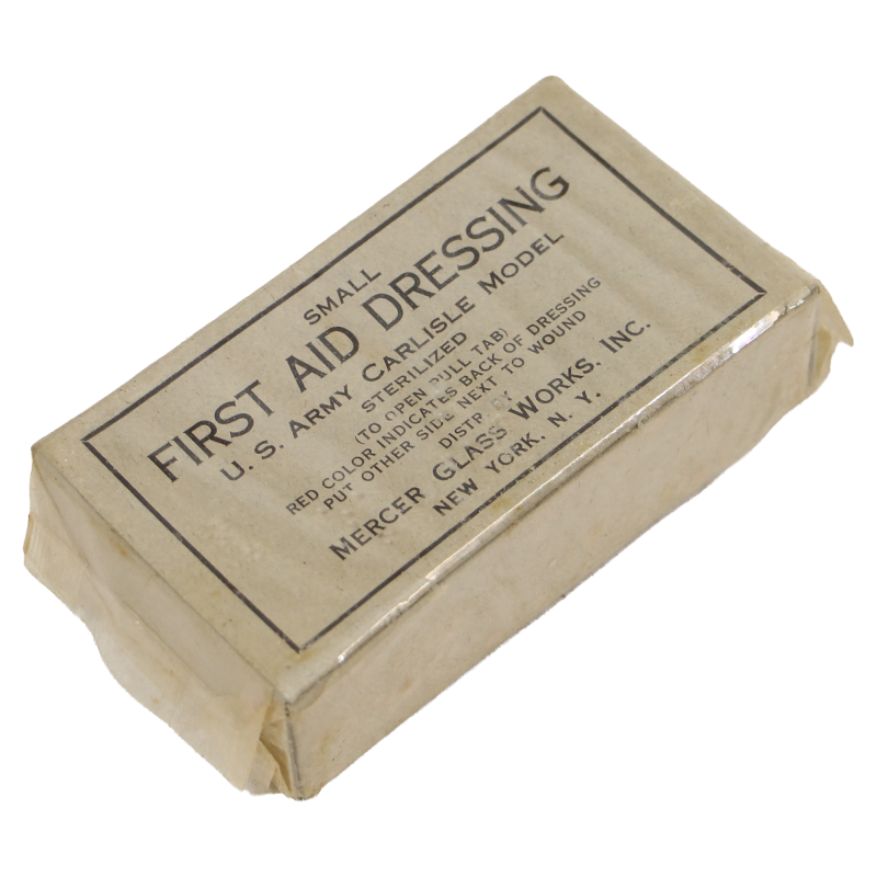 First-aid dressing, Small, Carlisle Model, MERCER GLASS WORKS Inc.