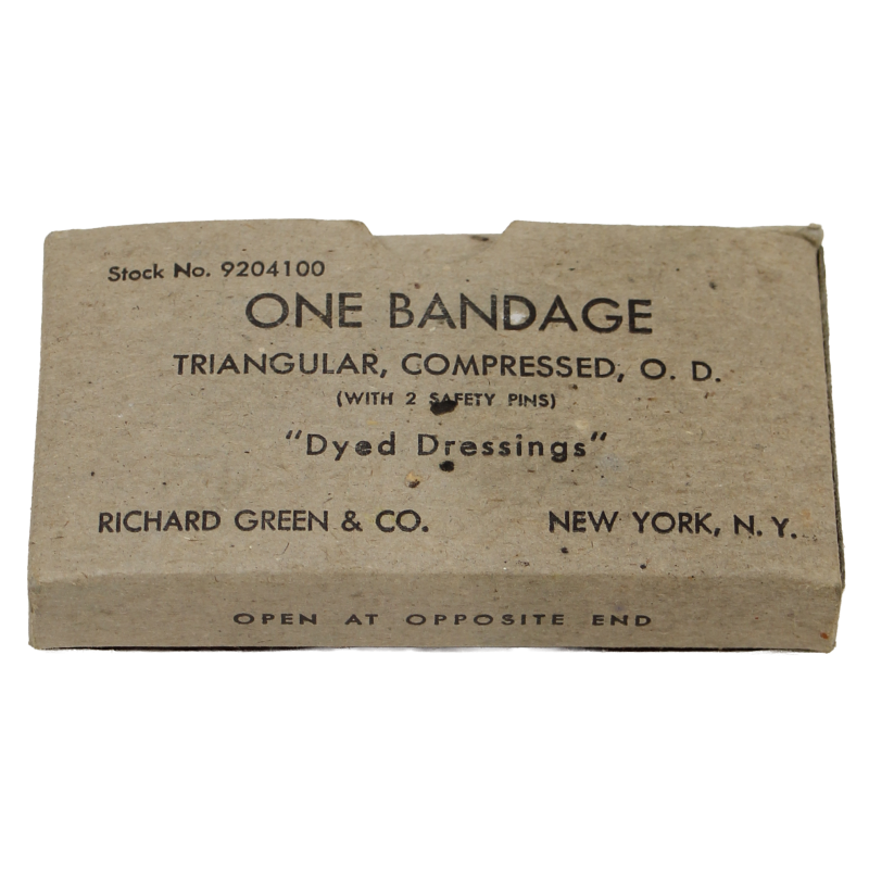 Bandage, Triangular, Sterilized, Item No. 9204100, RICHARD GREEN & CO.