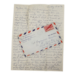Lettre, Pvt. Ray Geddes, Camp Toccoa, 501st PIR, 22 février 1943