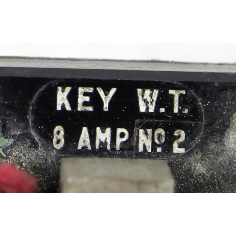 Key and Plug Assembly, British, W. T. 8 AMP N°2, complete