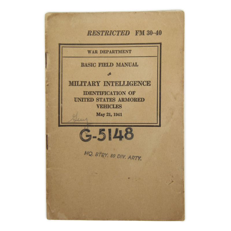 Manuel de campagne, FM 30-40, Sgt. Allen Guy, 171st Engineer Combat Bn.
