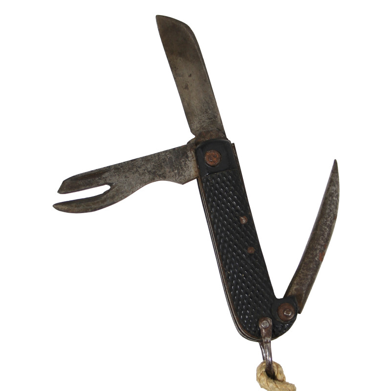 Couteau de poche multifonction, britannique, /I\ 1944 G. IBBERSON & Co.