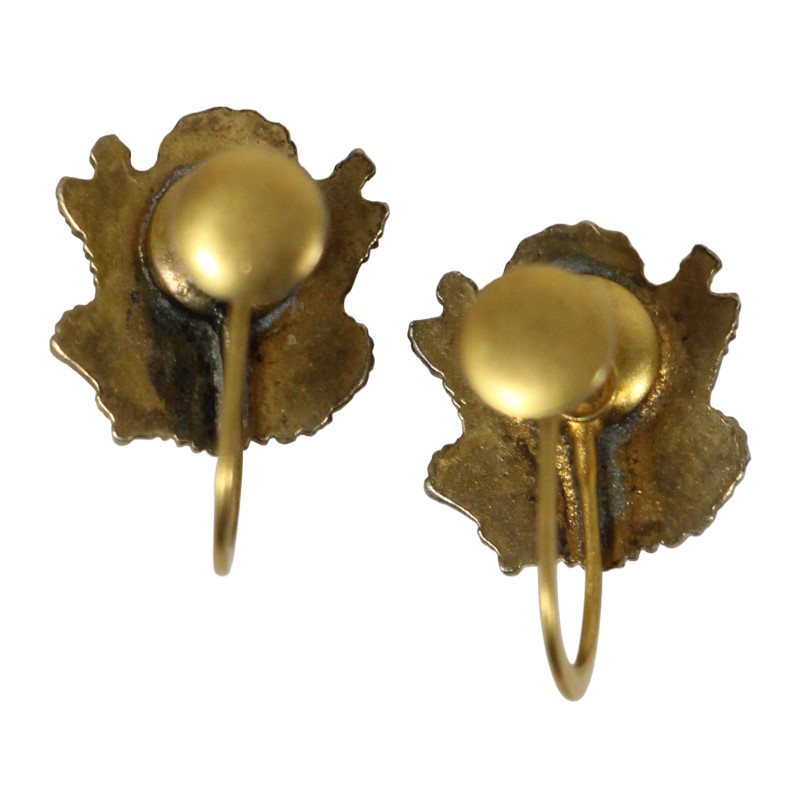 Earrings, Sweetheart, US Army