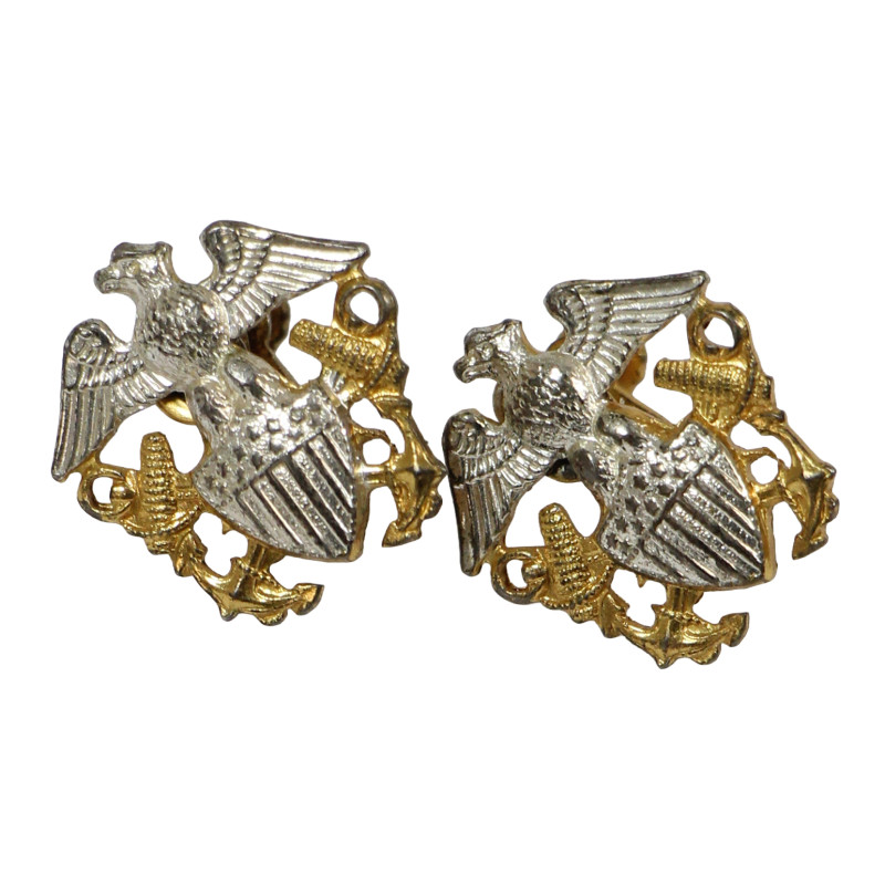 Boucles d'oreilles, Sweetheart, US Navy, Sterling