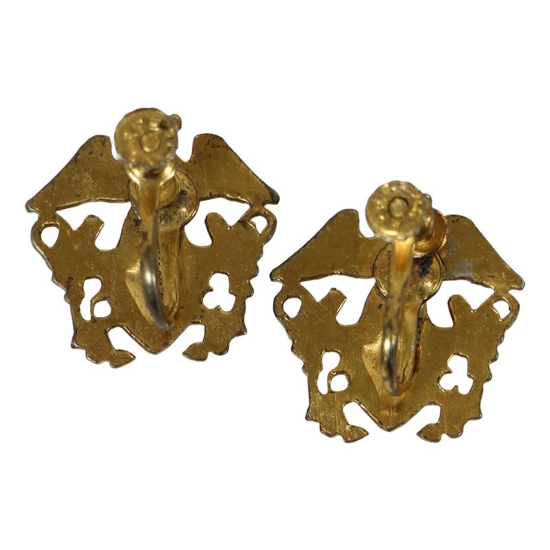 Earrings, Sweetheart, US Navy, Sterling